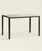 Τραπέζι Novello ξύλινο σε χρώμα οξιάς με μεταλλικά πόδια