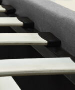 Κρεβάτι Eclisse ημίδιπλο 140Χ190/200εκ. υφασμάτινο σε ανοιχτό γκρι χρώμα - Image 6