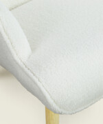 Πολυθρόνα σαλονιού Lesli σε λευκό χρώμα - Image 4
