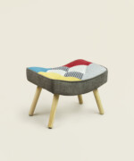 Σκαμπώ υποπόδιο Lesli patchwork
