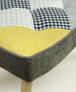 Σκαμπώ υποπόδιο Lesli patchwork - Image 4