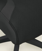 Καρέκλα γραφείου διευθυντική Torck από ύφασμα microfiber & τεχνητό δέρμα σε μαύρο χρώμα - Image 4