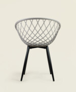 Πολυθρόνα Rex με κάθισμα σε απόχρωση sand beige και μαύρα πόδια - Image 5