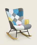 Κουνιστή πολυθρόνα Lesli Patchwork
