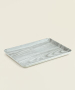 Δίσκος σερβιρίσματος με όψη ξύλου 44x31εκ.