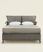 Κρεβάτι Hypnos υφασμάτινο king size 190-200Χ190/200εκ. σε καφέ χρώμα - Image 5