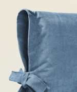 Κρεβάτι Hypnos υφασμάτινο 150-160Χ190/200εκ. διπλό σε denim blue χρώμα - Image 3