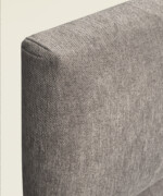 Κρεβάτι Scott king size 190-200Χ200/200εκ. υφασμάτινο με καπιτονέ σχέδιο σε μπεζ χρώμα - Image 3