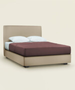 Κρεβάτι Swift king size 190-200Χ190/200εκ. υφασμάτινο suede like σε χρώμα light brown