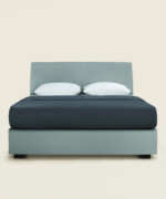 Κρεβάτι Swift ημίδιπλο 110-120Χ190/200εκ. υφασμάτινο suede like σε χρώμα blue grey - Image 5