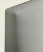 Κρεβάτι Swift μονό υφασμάτινο suede like σε χρώμα light grey - Image 3
