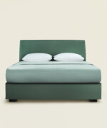 Κρεβάτι Swift ημίδιπλο 110-120Χ190/200εκ. υφασμάτινο suede like σε χρώμα πράσινο - Image 5