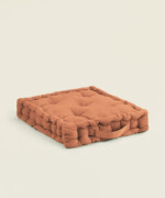 Μαξιλάρι δαπέδου τετράγωνο σε χρώμα terracotta 40X40εκ.