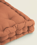 Μαξιλάρι δαπέδου τετράγωνο σε χρώμα terracotta 40X40εκ. - Image 3