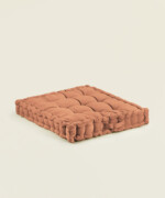 Μαξιλάρι δαπέδου τετράγωνο σε χρώμα terracotta 60X60εκ.