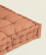 Μαξιλάρι δαπέδου τετράγωνο σε χρώμα terracotta 60X60εκ. - Image 3