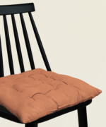 Μαξιλάρι καρέκλας τετράγωνο σε χρώμα terracotta - Image 3