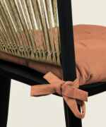 Μαξιλάρι καρέκλας τετράγωνο σε χρώμα terracotta - Image 4