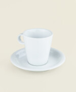 Φλιτζάνι cappuccino από πορσελάνη σε λευκό χρώμα - Image 3