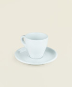 Πιάτο για φλιτζάνι cappuccino από πορσελάνη σε λευκό χρώμα - Image 3