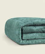Κουβερτοπάπλωμα Arrow διπλής όψης flannel sherpa mονό 160Χ230εκ. σε χρώμα πετρόλ - Image 2