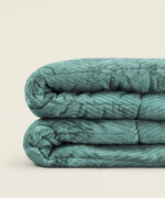 Κουβερτοπάπλωμα Arrow διπλής όψης flannel sherpa mονό 160Χ230εκ. σε χρώμα πετρόλ - Image 3