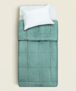 Κουβερτοπάπλωμα Arrow διπλής όψης flannel sherpa mονό 160Χ230εκ. σε χρώμα πετρόλ - Image 4