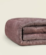 Κουβερτοπάπλωμα Arrow διπλής όψης flannel sherpa μονό 160X230εκ. σε χρώμα σάπιο μήλο - Image 2