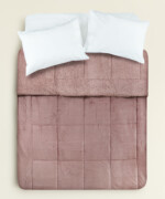 Κουβερτοπάπλωμα Arrow διπλής όψης flannel sherpa μονό 160X230εκ. σε χρώμα σάπιο μήλο - Image 4