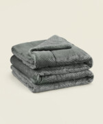 Κουβερτοπάπλωμα Arrow διπλής όψης flannel sherpa διπλό 220X240εκ. σε χρώμα γκρι