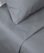 Σεντόνι σετ μονό βαμβάκι polyester σε διχρωμία γκρι ανοικτό και σκούρο - Image 3