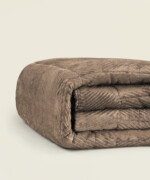 Κουβερτοπάπλωμα Arrow διπλής όψης flannel sherpa μονό 160Χ230εκ. σε χρώμα σκούρο μπεζ - Image 2